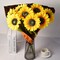 Artificial Sunflowers Flowers 8pcs Single Long Stem Large Faux Silk Sunflower Flower Bouquets for Wedding Party Bulk Yellow Centerpieces Home Decor